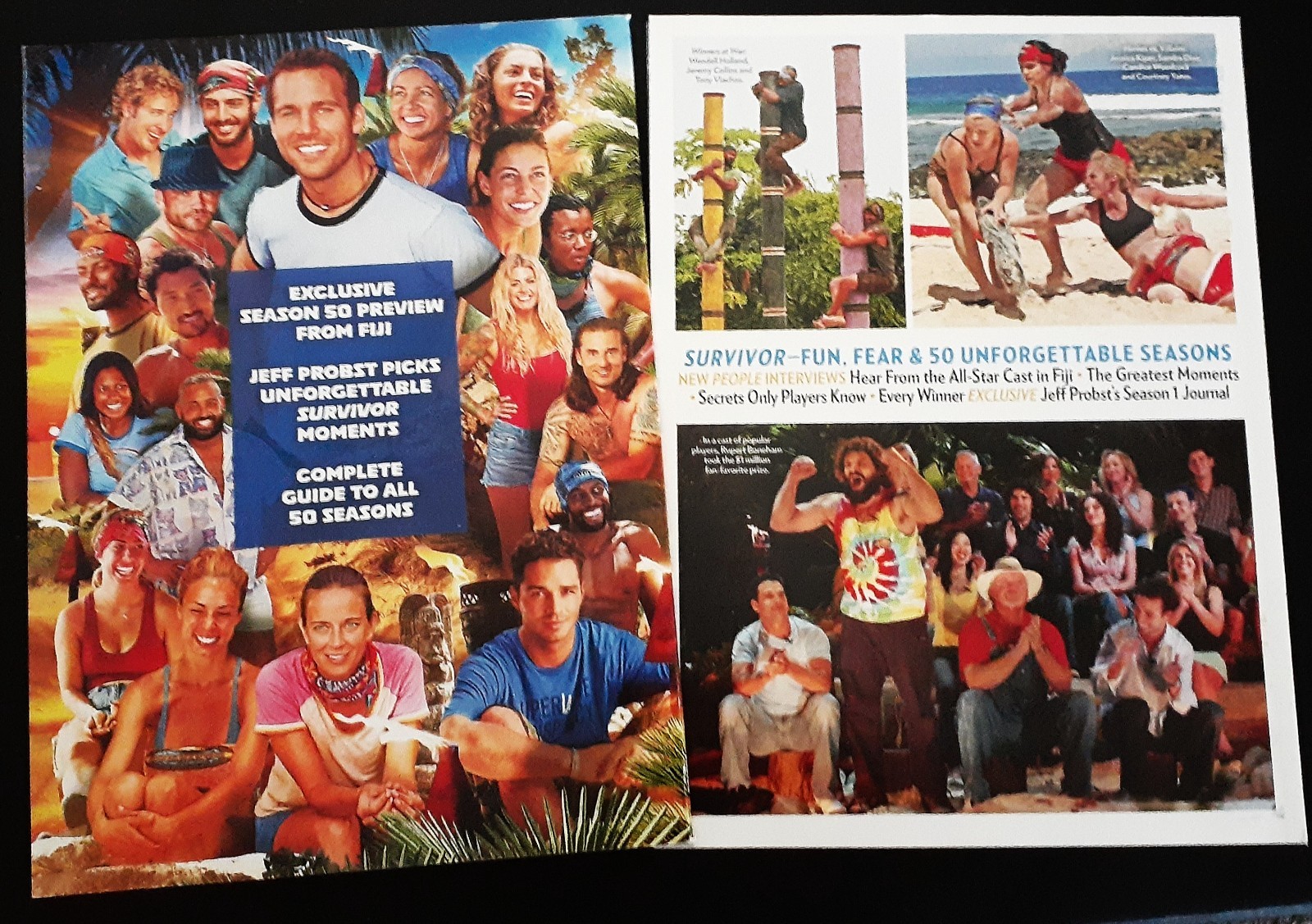 2 mags.PEOPLE & TV GUIDE: 2026- “SURVIVOR” SPECIAL COLLECTORS ISSUE 50 Seasons!