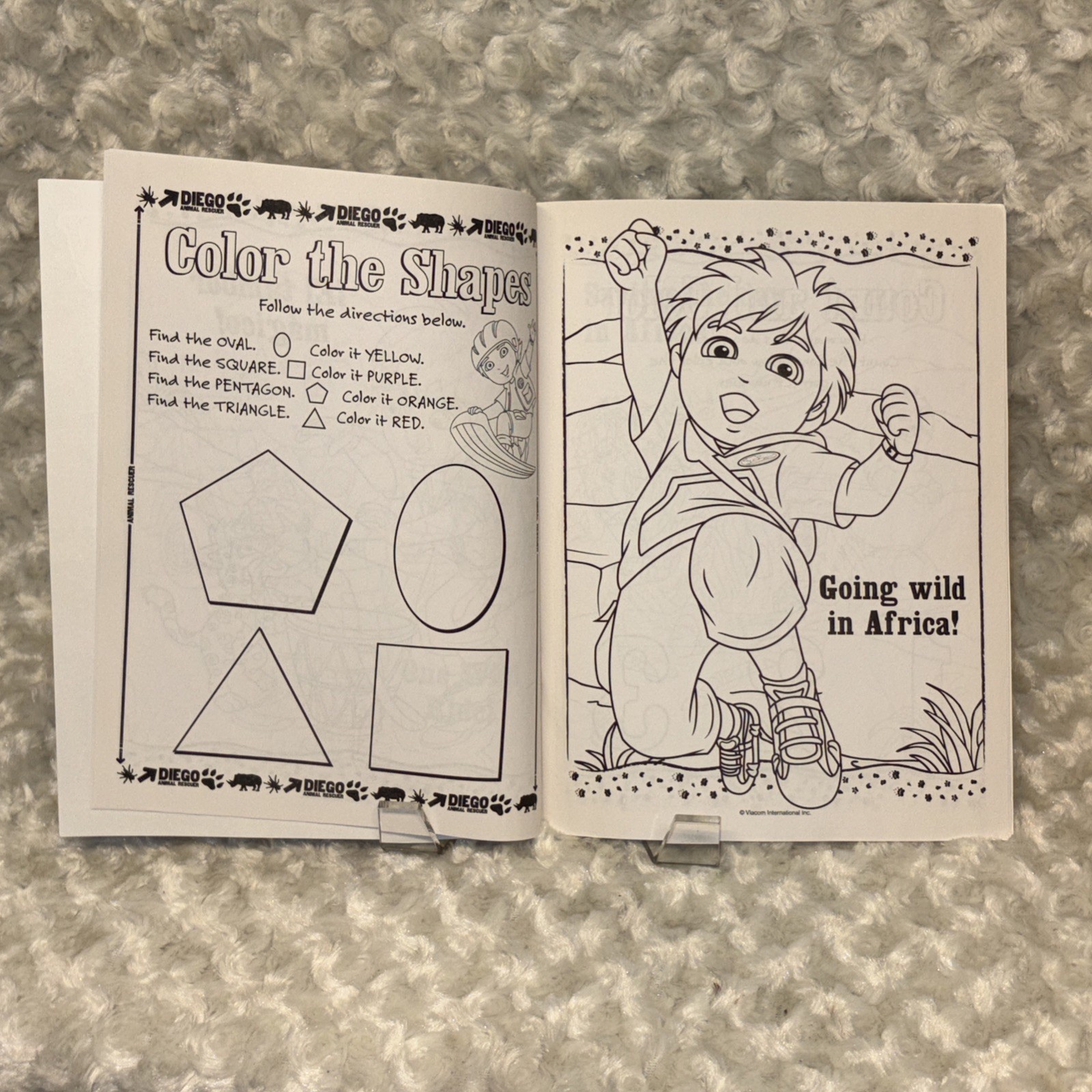 Nickelodeon Go Diego Go African Safari Activity Book Includes Over 30 Stickers