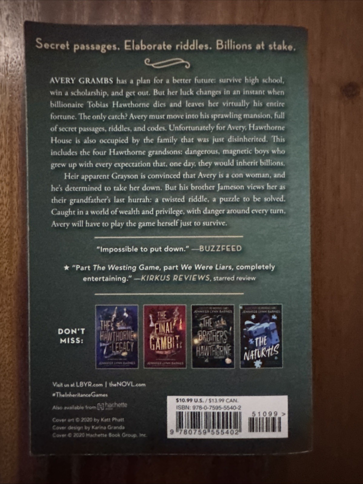 Inheritance Games by Jennifer Lynn Barnes (2021, Trade Paperback)