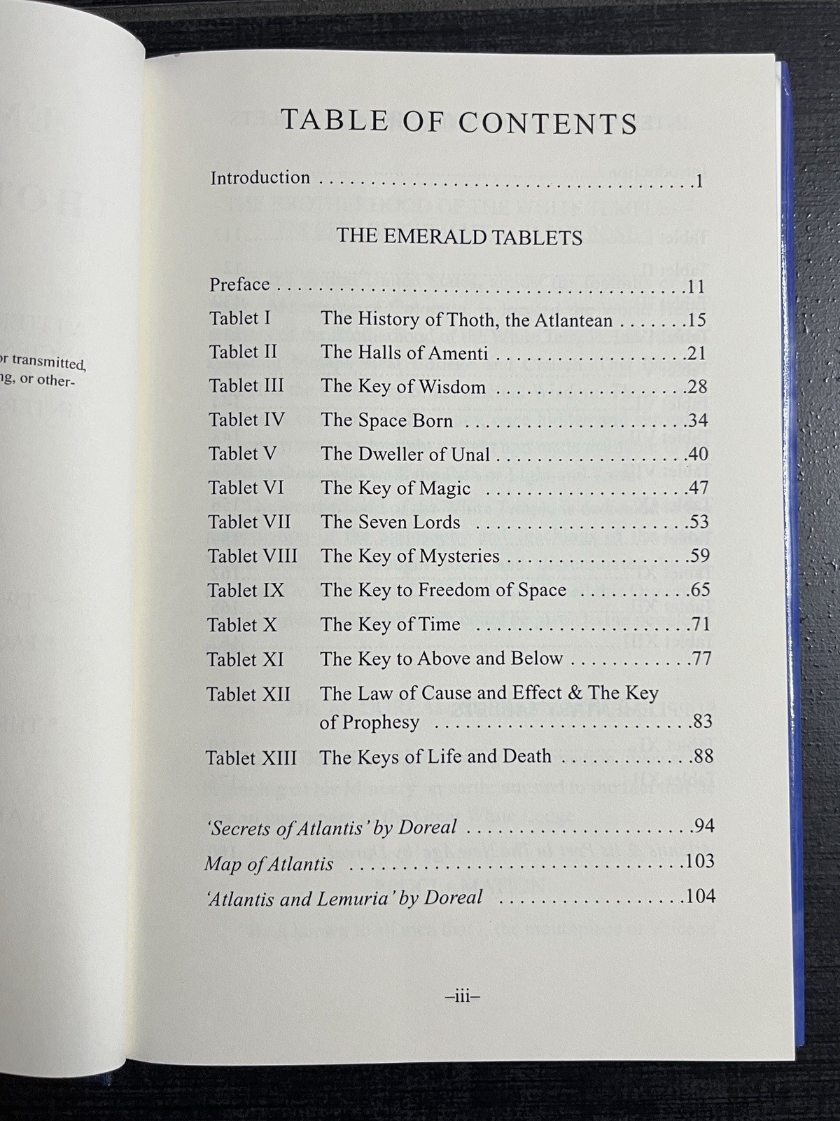 The Emerald Tablets of Thoth-The-Atlantean By Doreal Hardcover