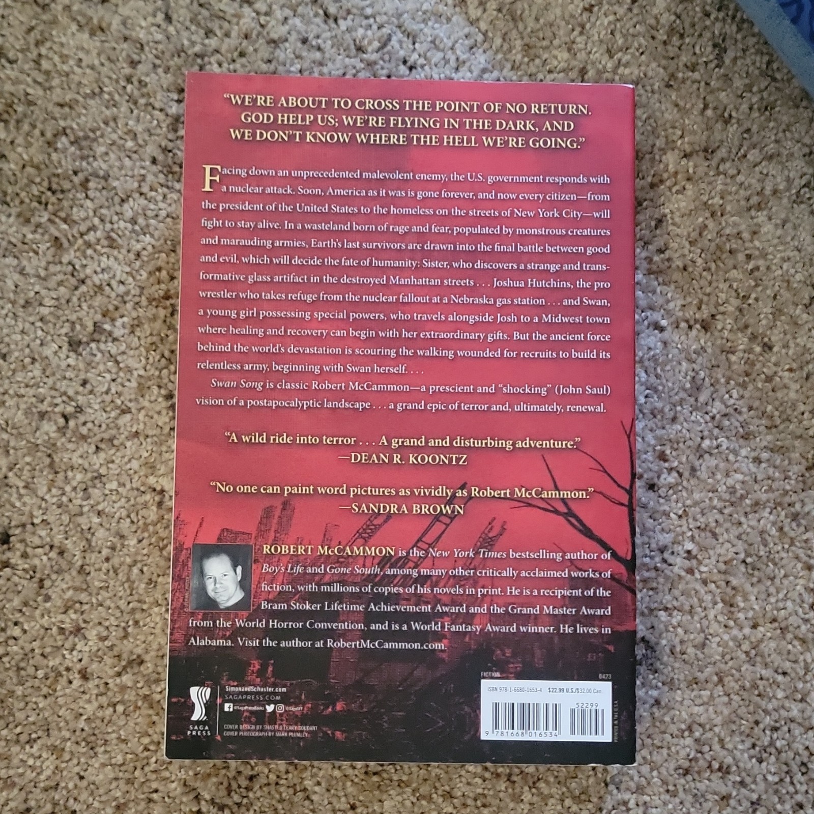 Swan Song Robert McCammon PB Post-Apocalyptic Fiction Novel Pocket Books