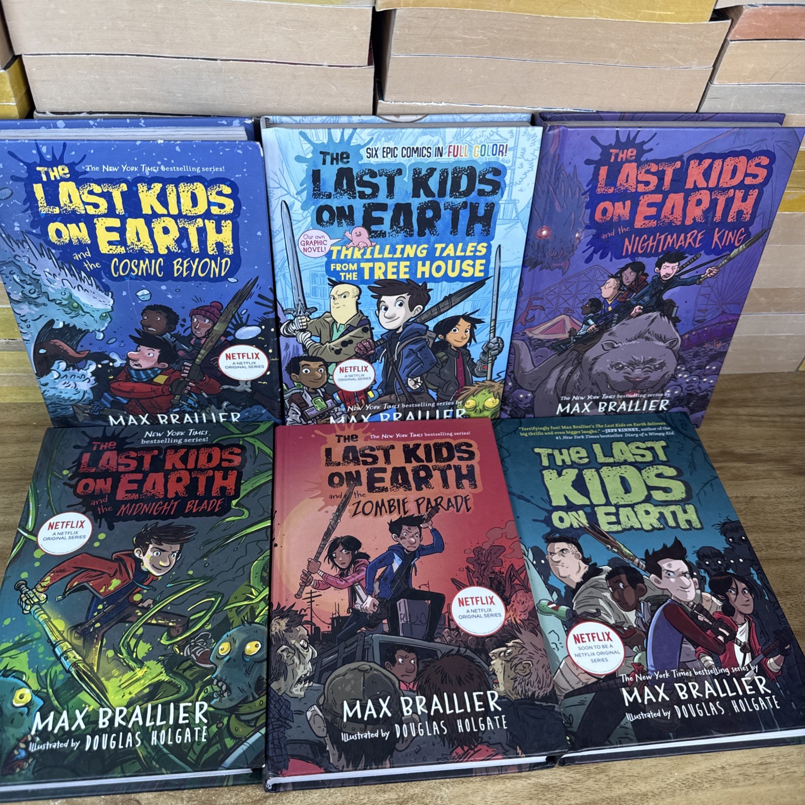 Lot of 6 – The Last Kids on Earth books by Max Brailler hardcover