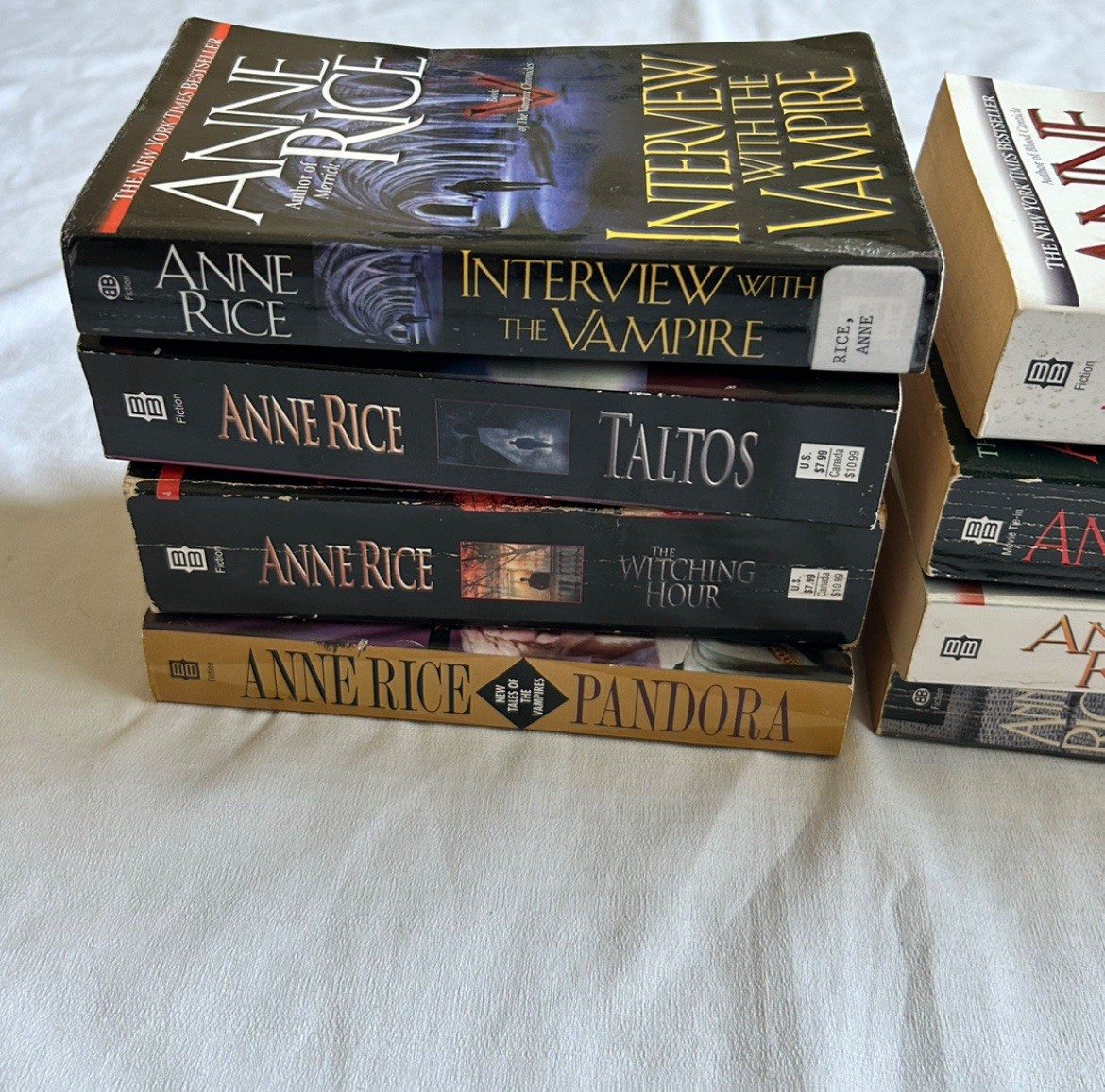 Lot of 8 Anne Rice Horror Fantasy Books Vampire Chronicles Witching Hour