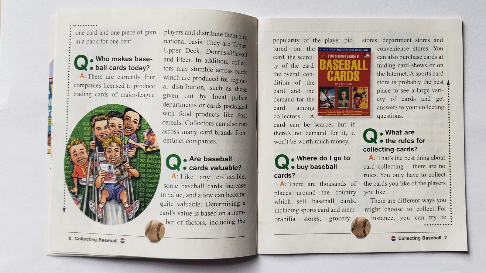 Vintage 2001 Pepsi Collecting Baseball Cards Booklet Magazine Comic MLB Mint