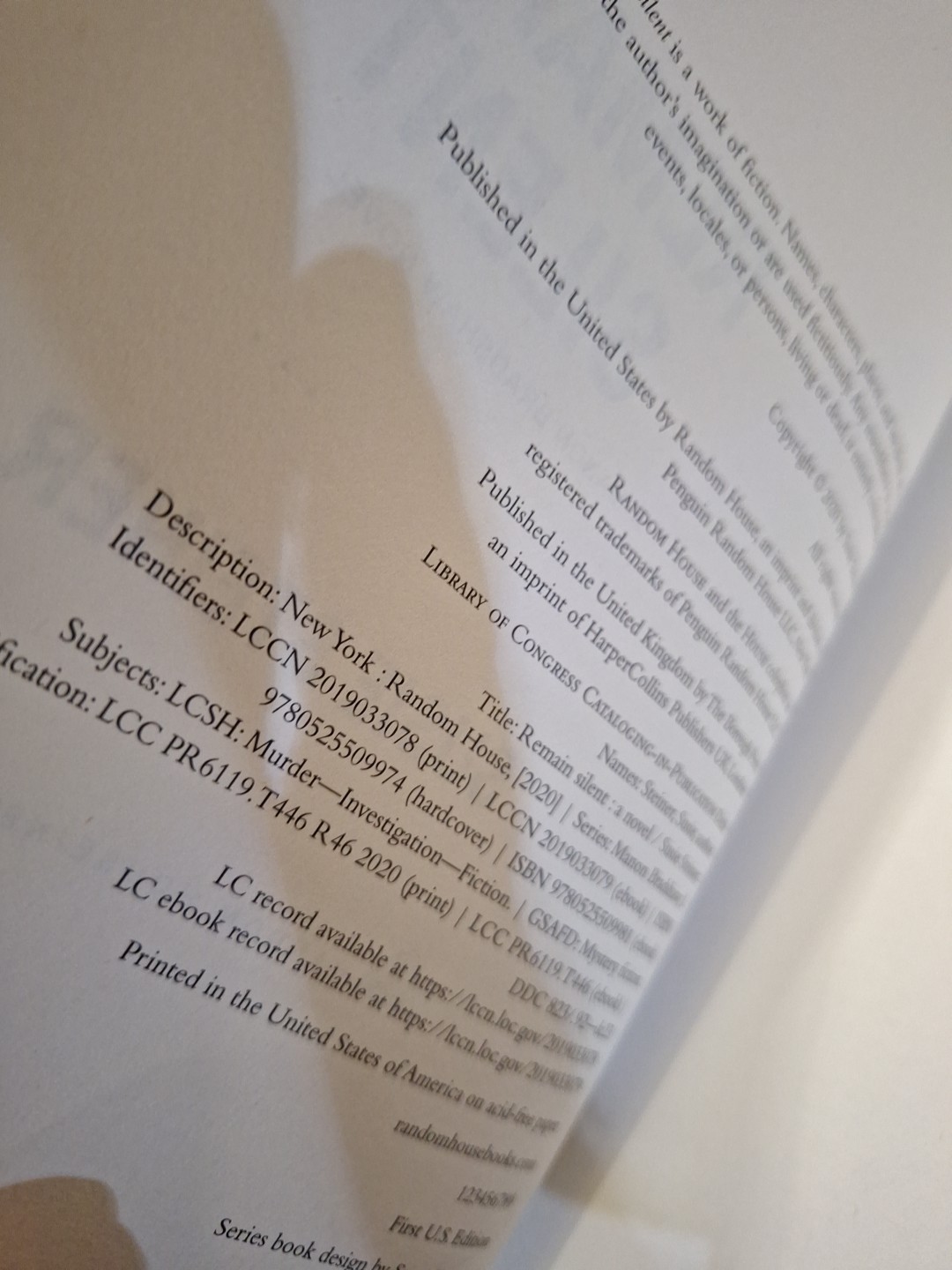 ✨️Remain Silent: A Manon Bradshaw Novel by Steiner, Susie✨️