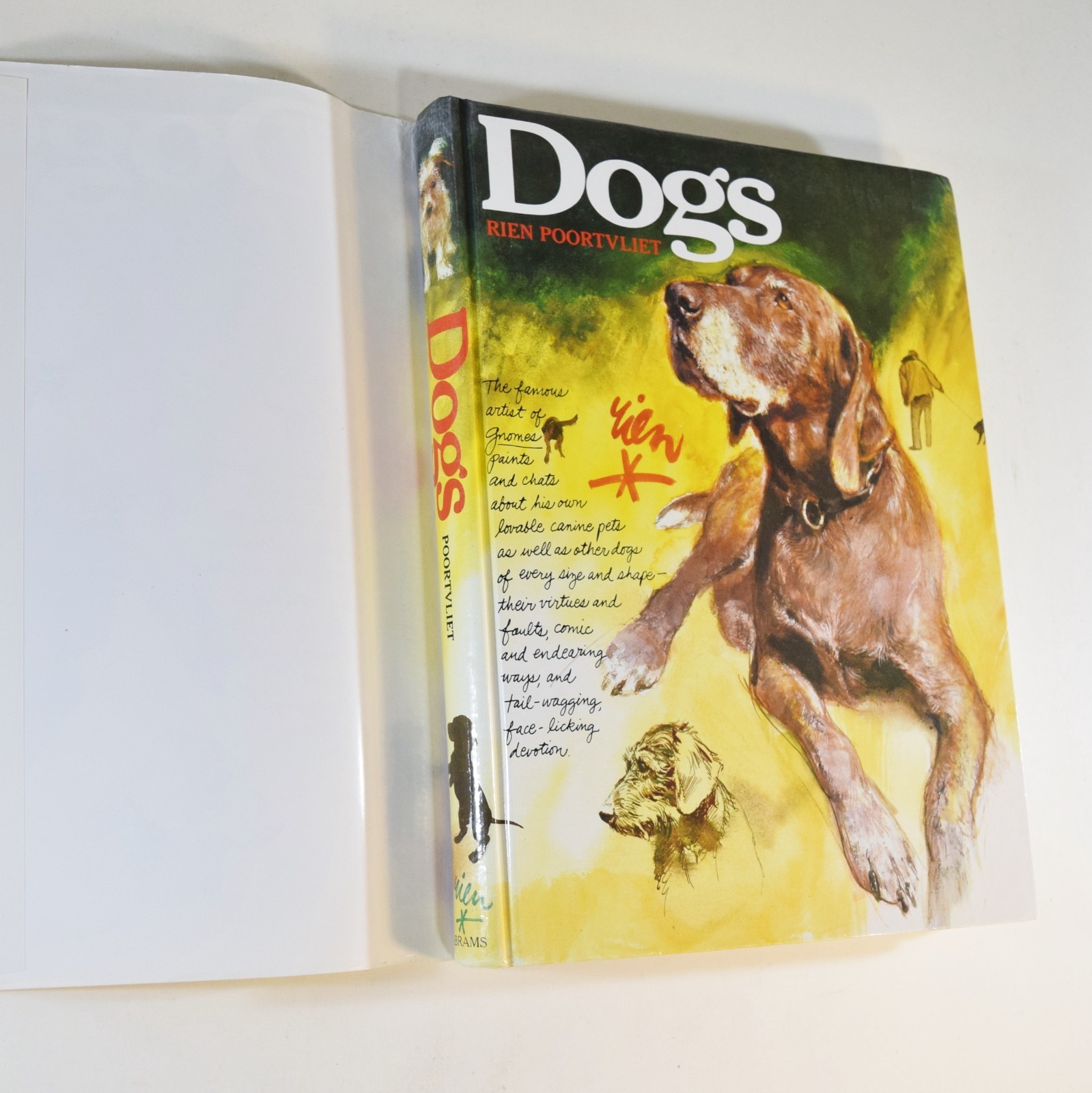 Rien Poortvliet – DOGS – Vintage 1983 Hardcover Art Book