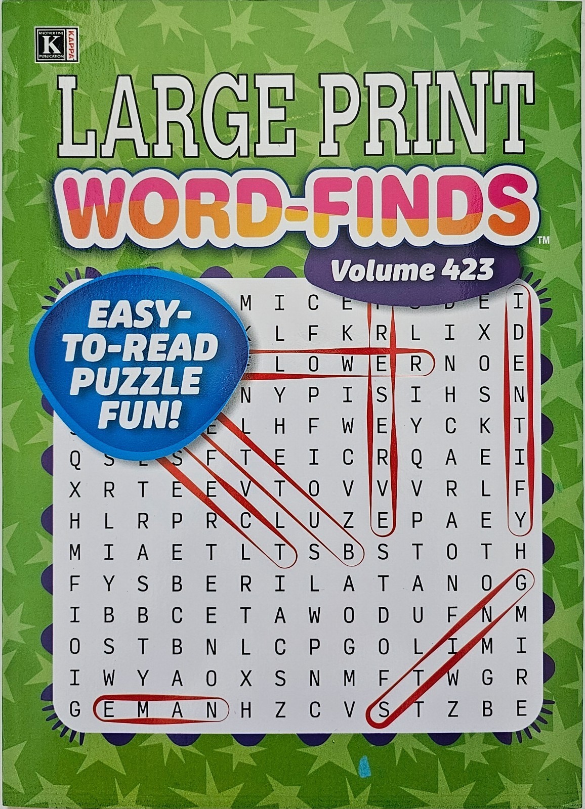 5 New Large Print Word-Finds Puzzle Books Kappa Games Vol# 423-498 ~ Search,Hunt