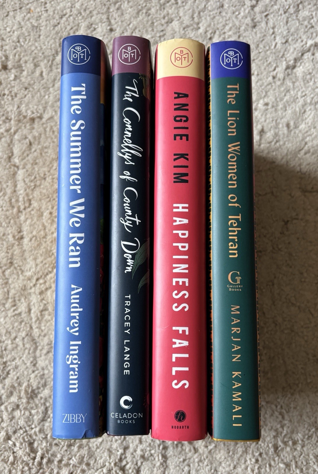 BOTM Lot 3 Hardcover Books- Romance/Thriller/Lit Fic- Angie Kim, Ingram, Lange
