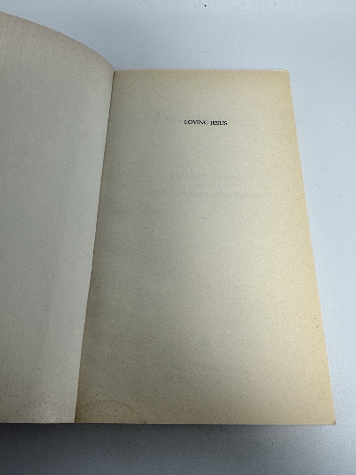 Mother Teresa Loving Jesus 1991 Servant Publications Religious Christian Book