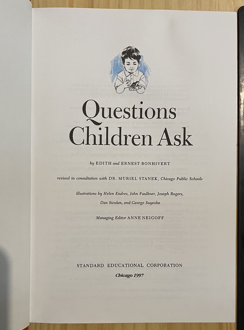 Questions Children Ask (Child Horizons) – Hardcover By Bonhivert, Edith – GOOD