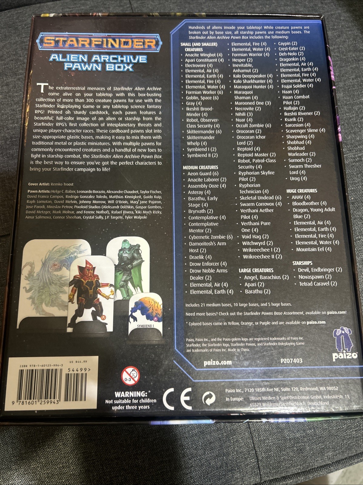 Starfinder : Alien Archive Pawn Box by Paizo Staff (2017, Game)