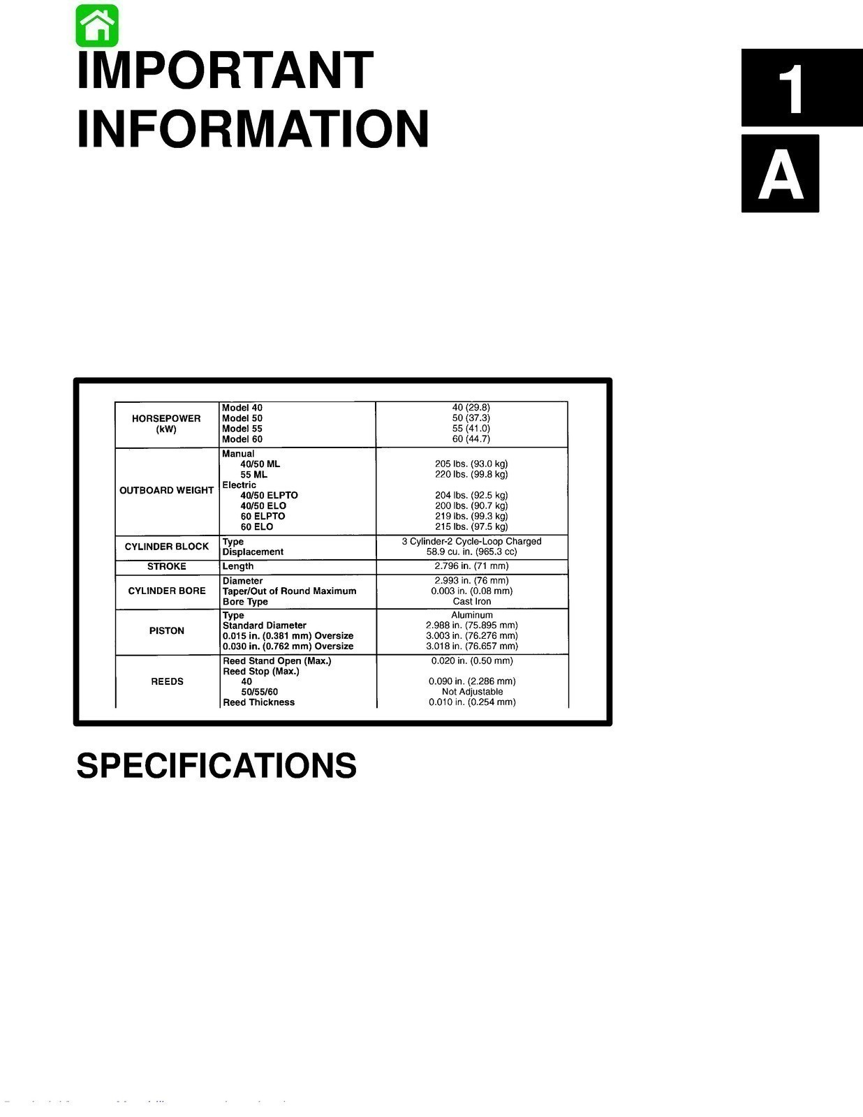 MERCURY 40 50 55 60 Service Manual Workbook 1998 VERSION – SPIRAL FIXED – COVERS