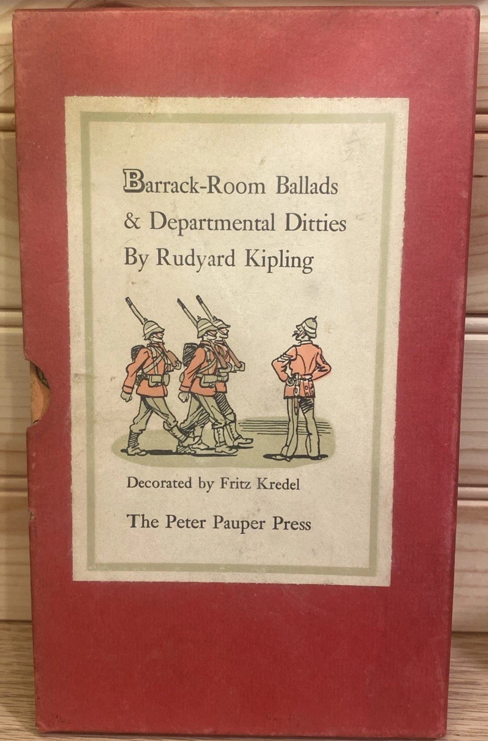 Barrack-Room Ballads By Rudyard Kipling Dec. By Fritz Kredel, Peter Pauper Press