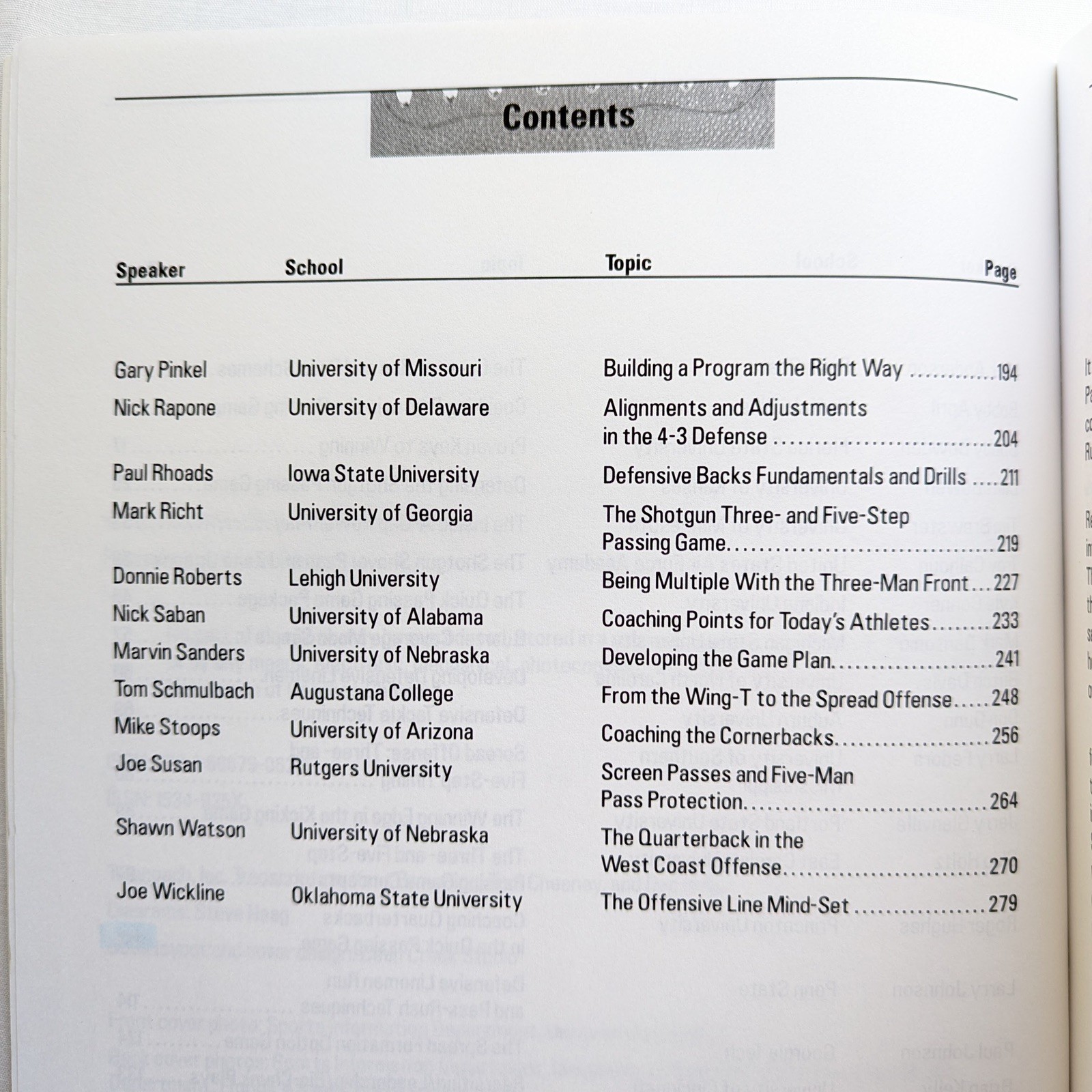 2009 Coach of the Year Clinics Football Manual Coaching Book