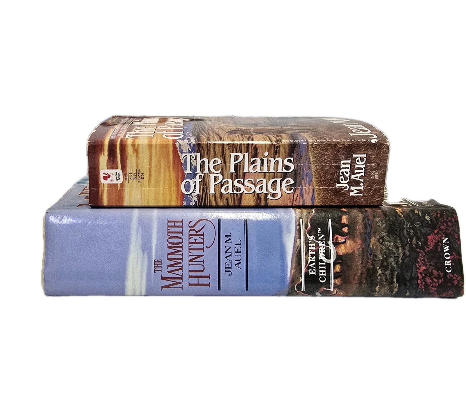 4 Jean M. Auel “Earth’s Children Series Books. 3 Hardback 1 Paperback. Bantam…