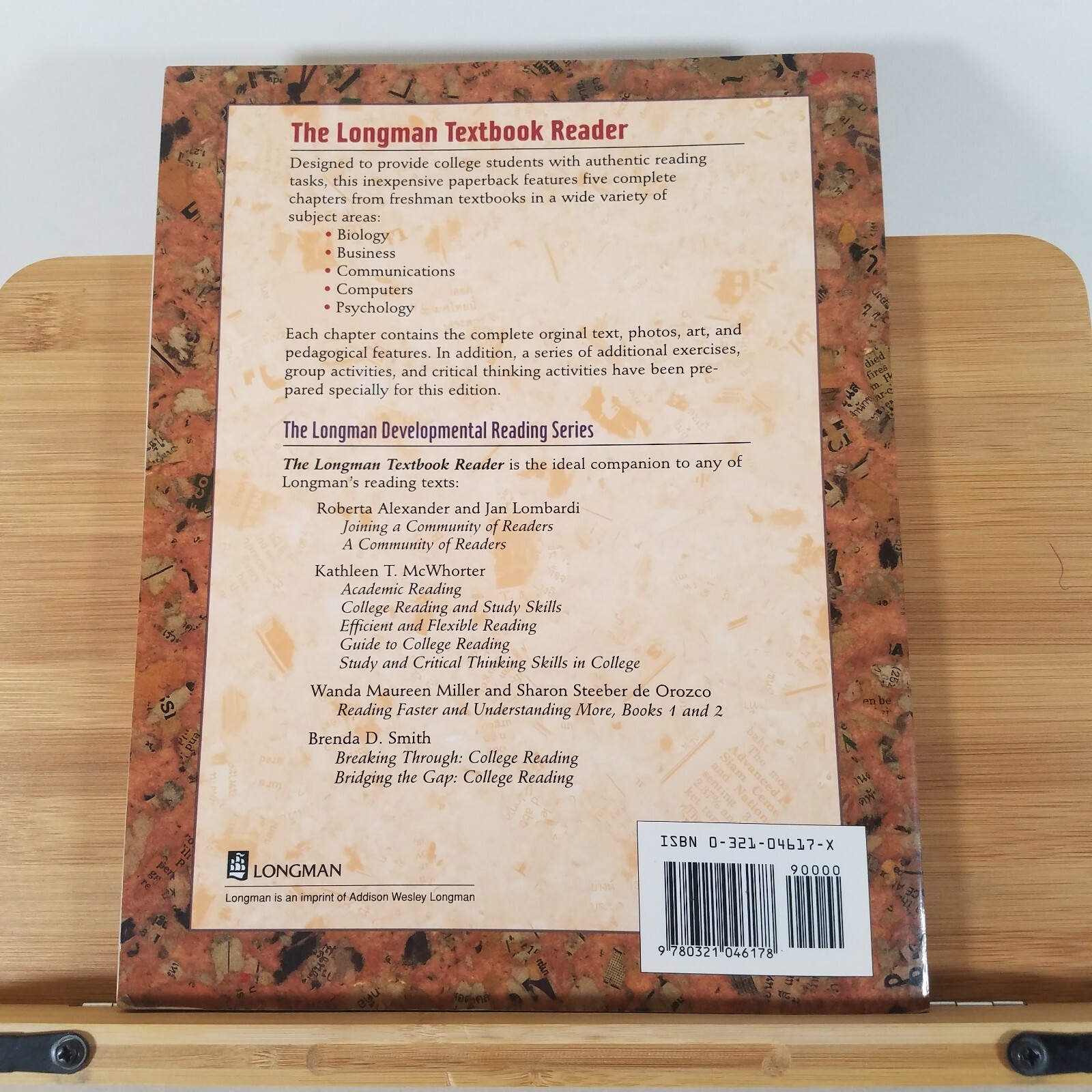 The Longman Textbook Reader by Pearson Education Staff and Palmira Longman (1998