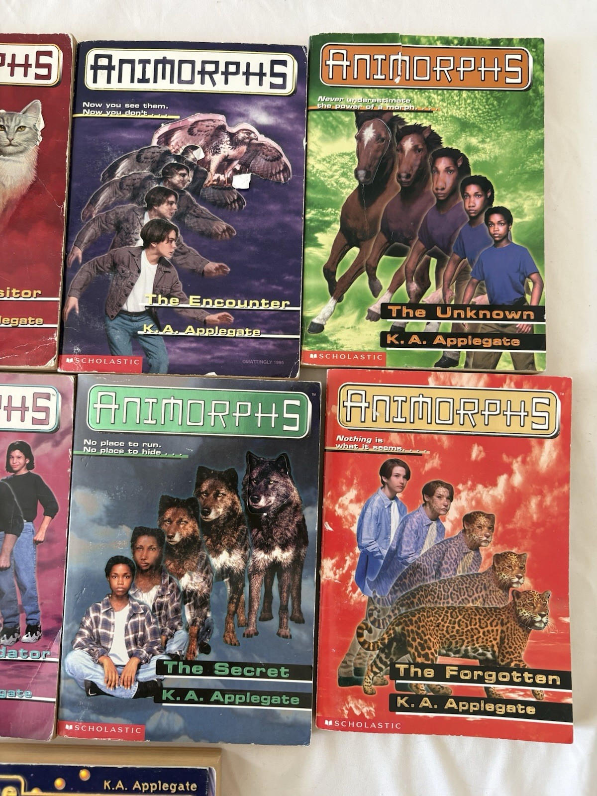 90s Animorphs Series K.A. Applegate Paperback Books Lot of 9