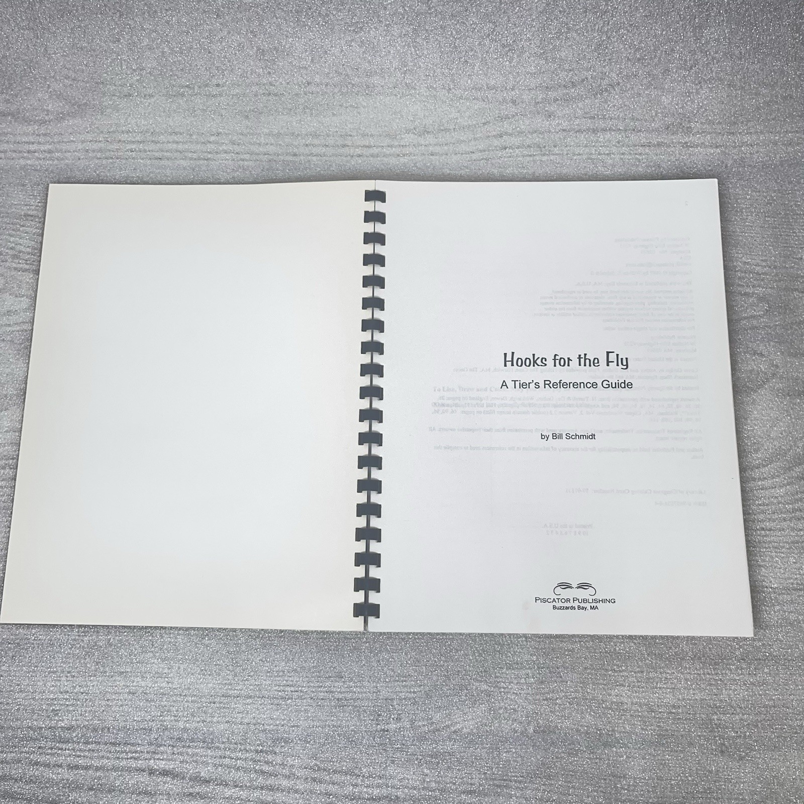 Hooks For The Fly: A Tier’s Reference Guide By Bill Schmidt 1997 Fly Tying