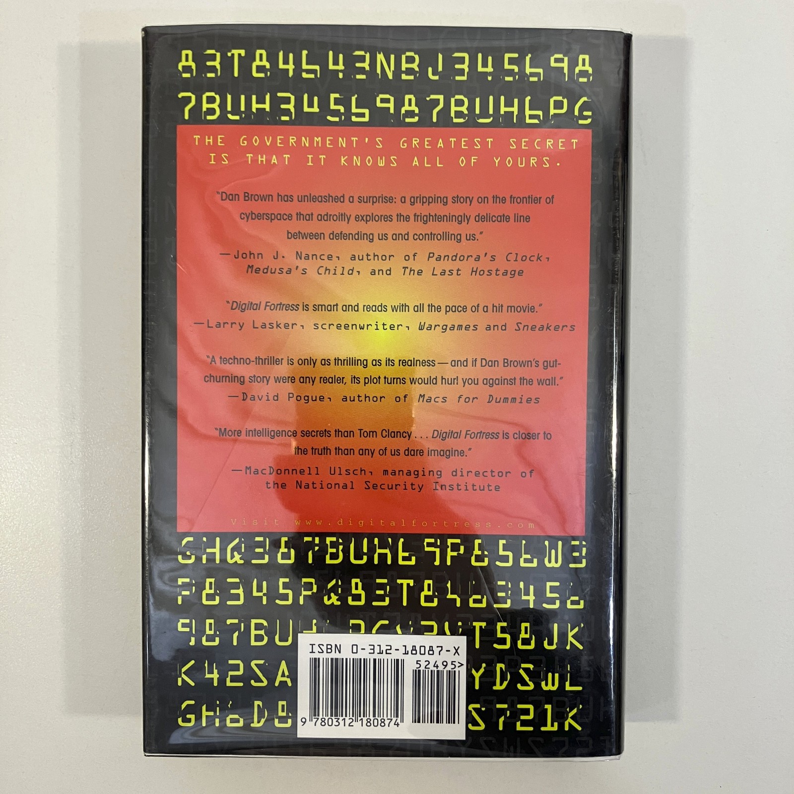 Dan Brown Digital Fortress SIGNED 1st Edition & Print 1998 HCDJ St Martin Press