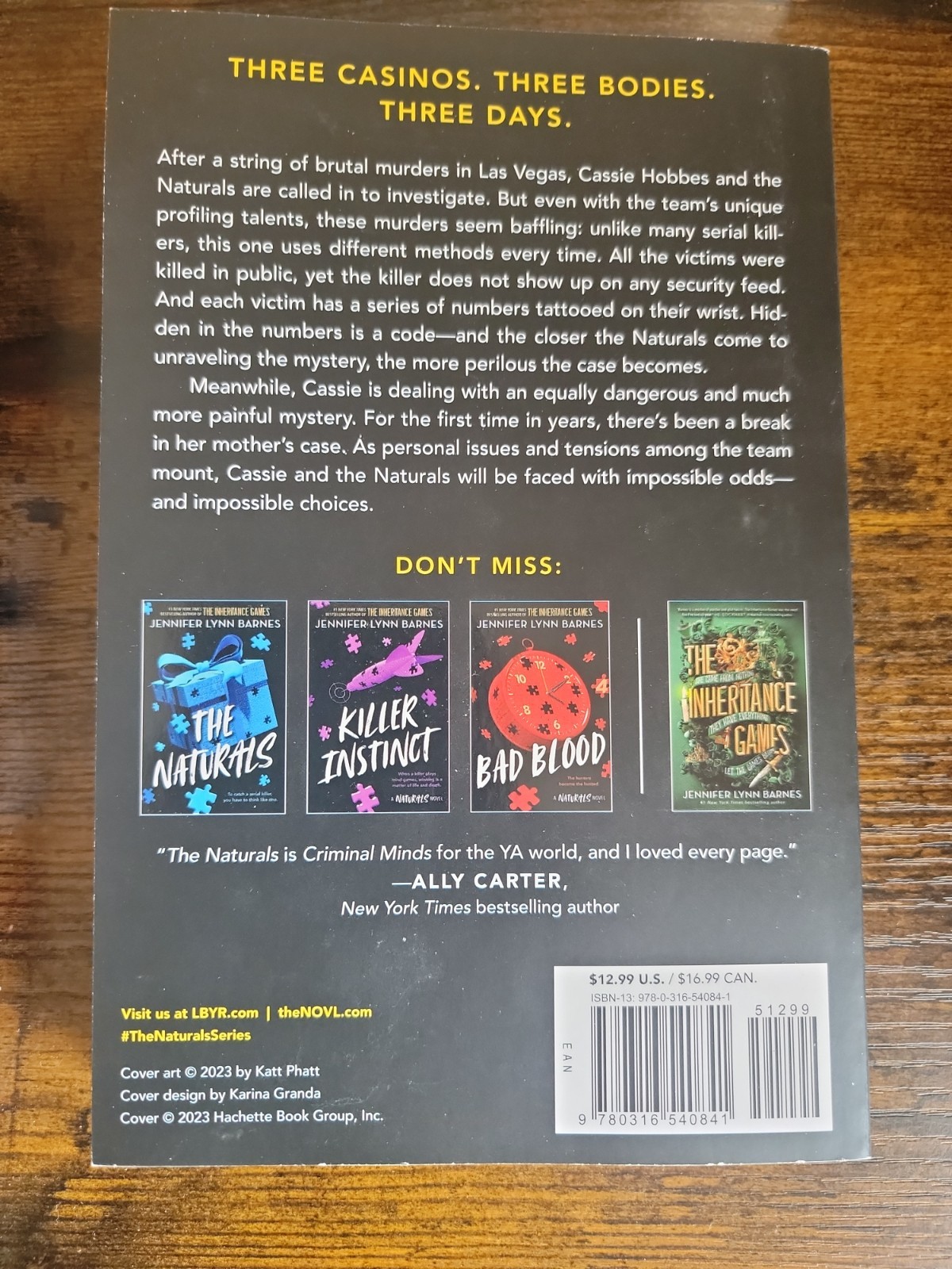 The Naturals Series 4 Books Paperback Set By Jennifer Lynn Barnes YA Mystery