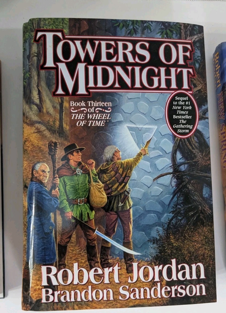 Wheel Of Time Lot Robert Jordan 1ST Edition Hardcover Books 12, 13, In The Begin