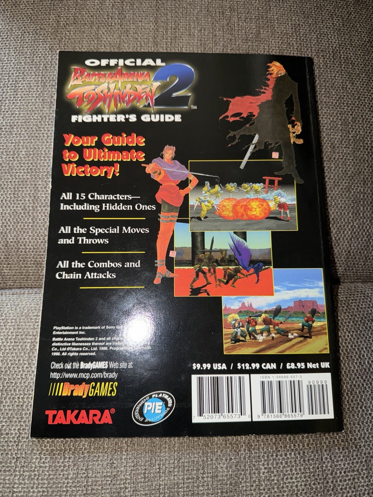 Official Battlearena Toshinden 2: Fighter’s Guide (Brady Games)