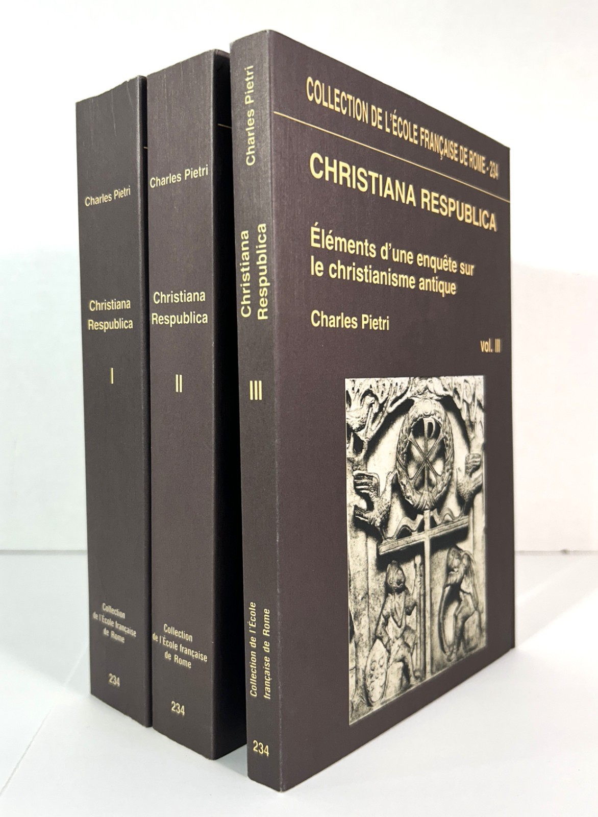 3 Volume Set of Christiana Respublica by Charles Pietri 1997 Softcovers