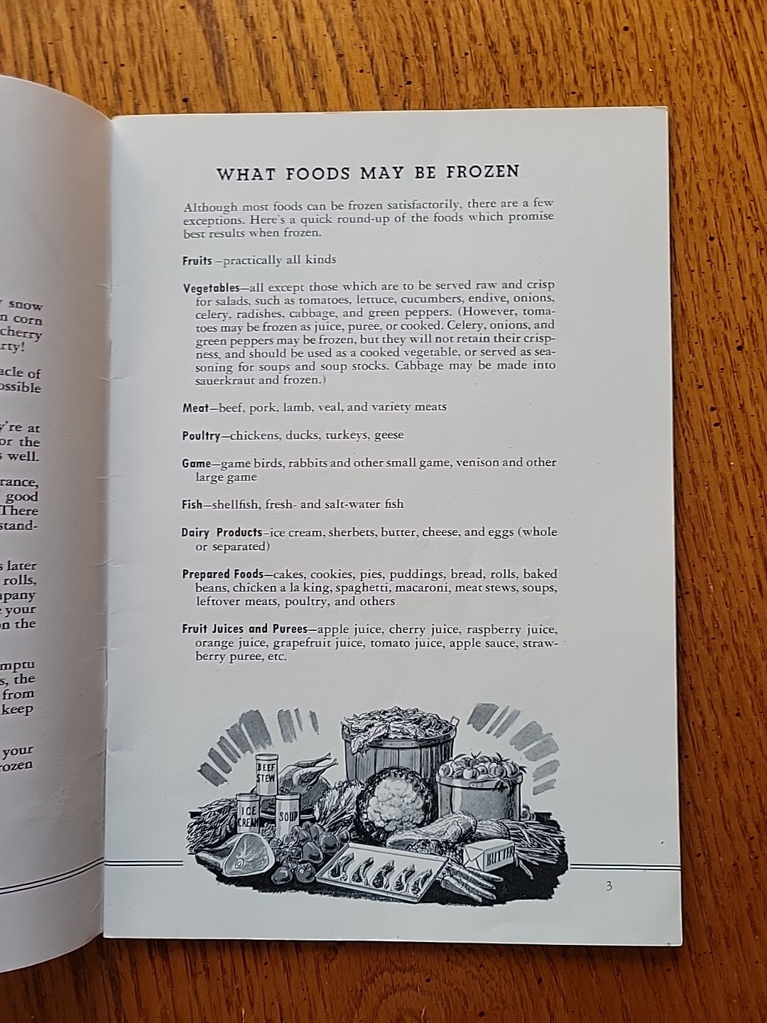 Vtg GE General Electric Consumers Institute Frozen Foods Guide To Prepare Cook