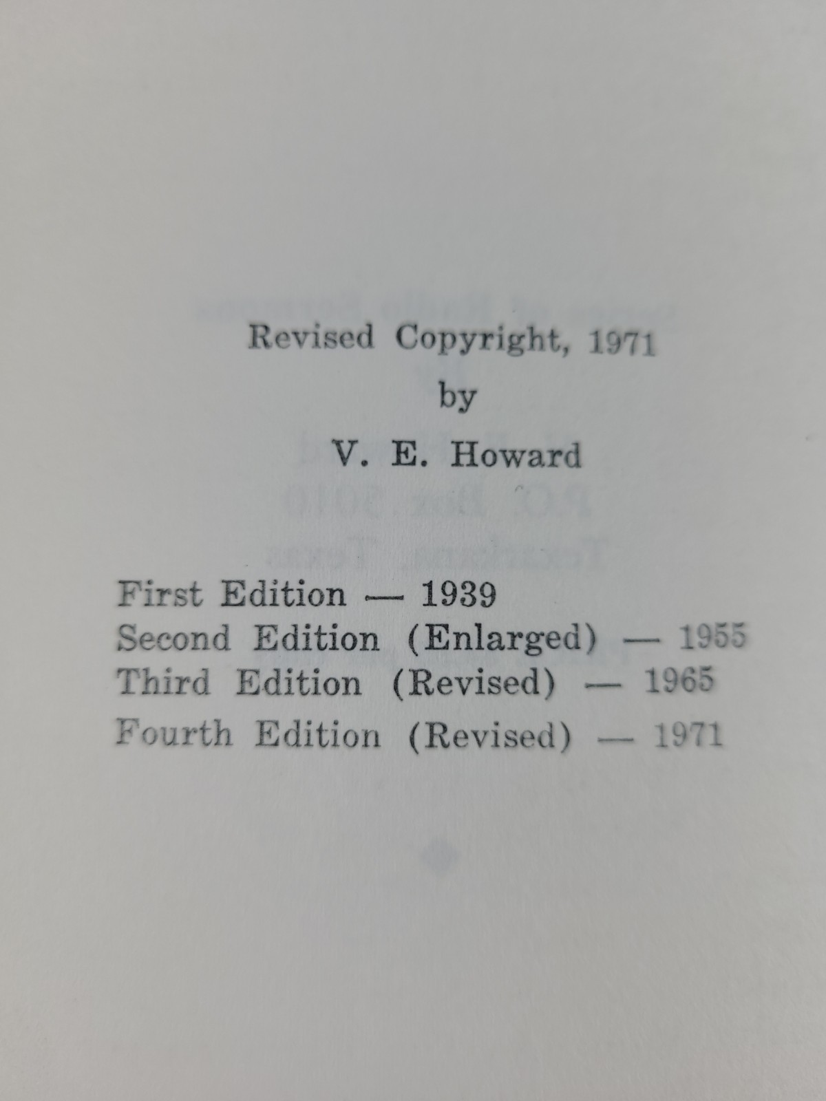 What Is the Church of Christ? Revised Fourth Edition 1971 HC V.E. Howard