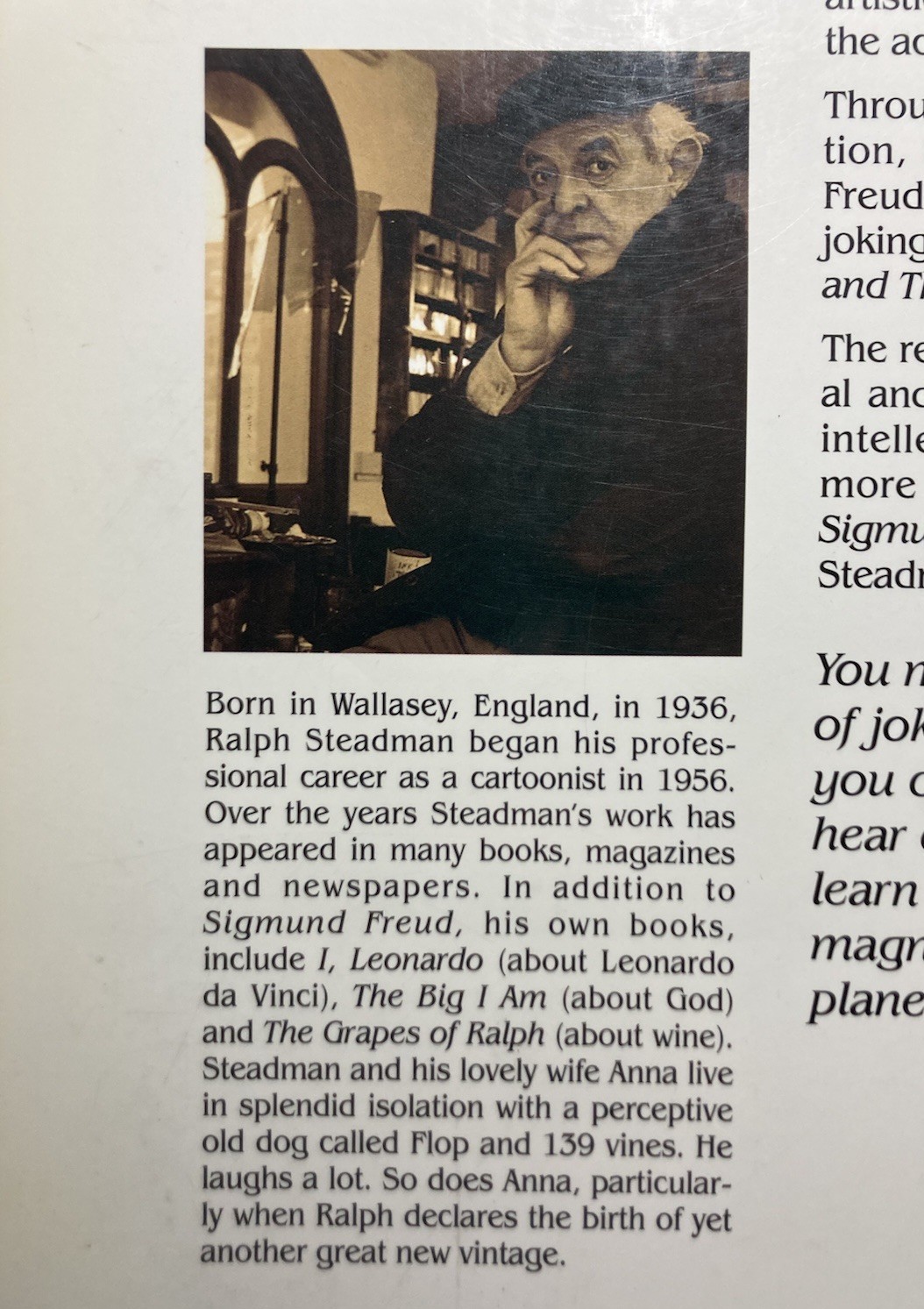 RALPH STEADMAN “Sigmund Freud” 1997 Trade Paperback Firefly Books New Edition