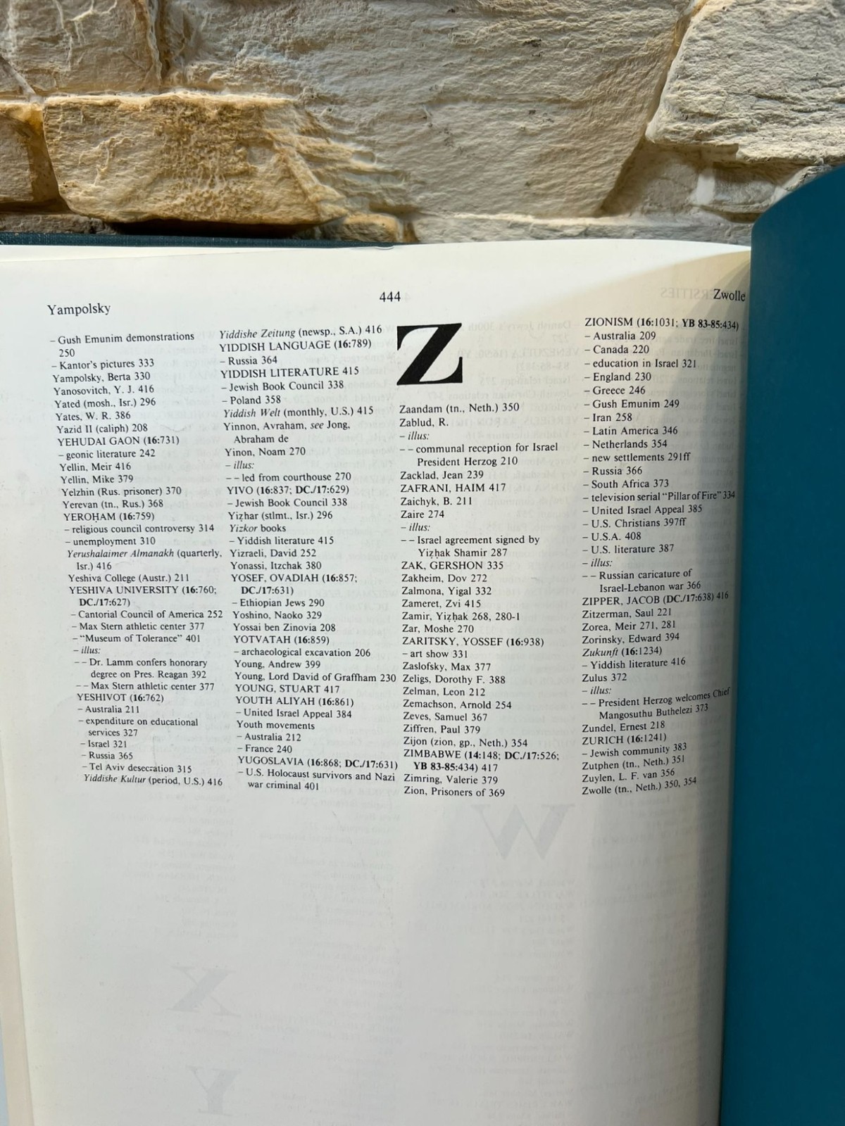 Encyclopaedia Judaica Year Book 1986/7 Events of 1985/6 History 1987 Hardcover