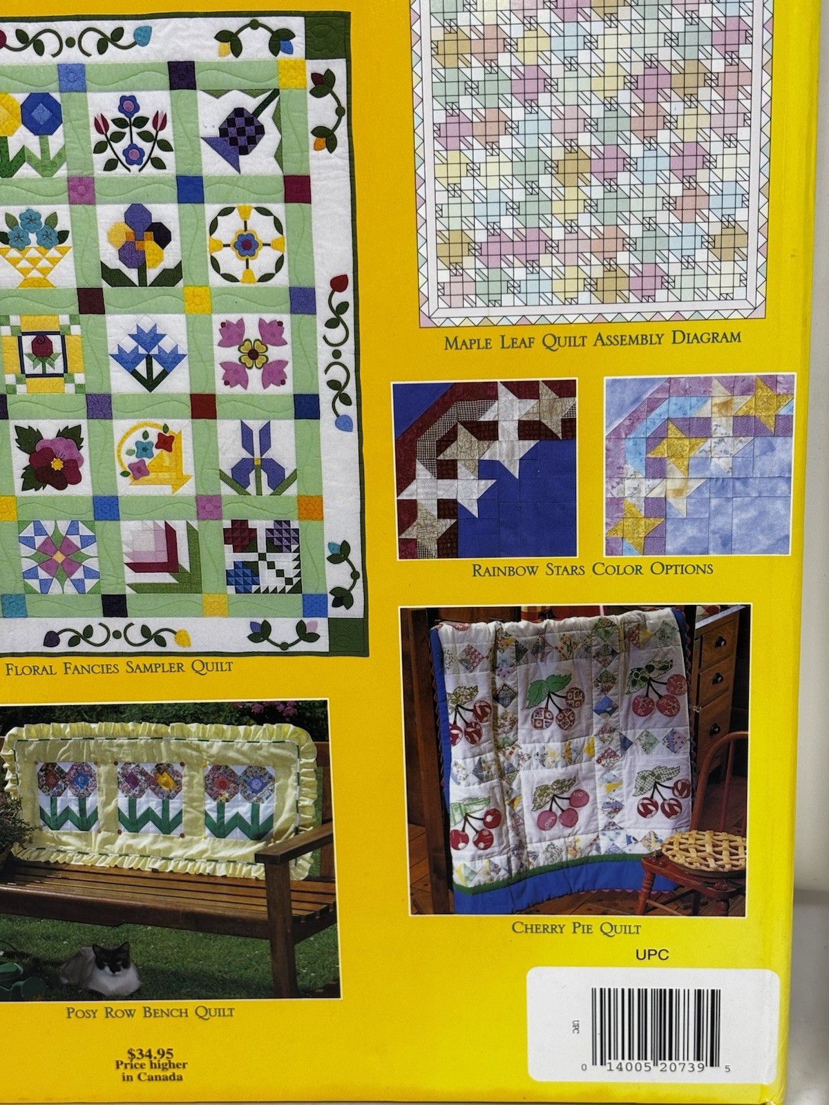Better Homes & Gardens 101 full-size Quilt Blocks & Borders HC Spiral VTG 216 pg