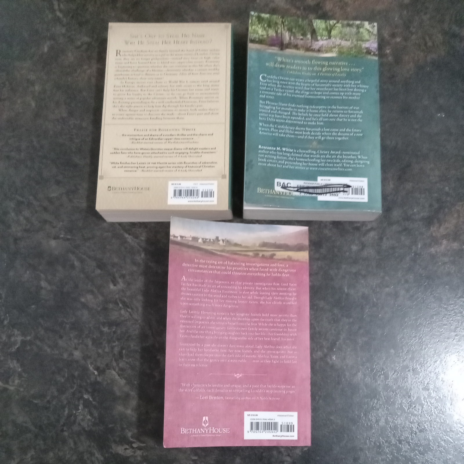Roseanna M White Lot of 3 An Honorable DeceptionDreams of Savannah A Name Unkown
