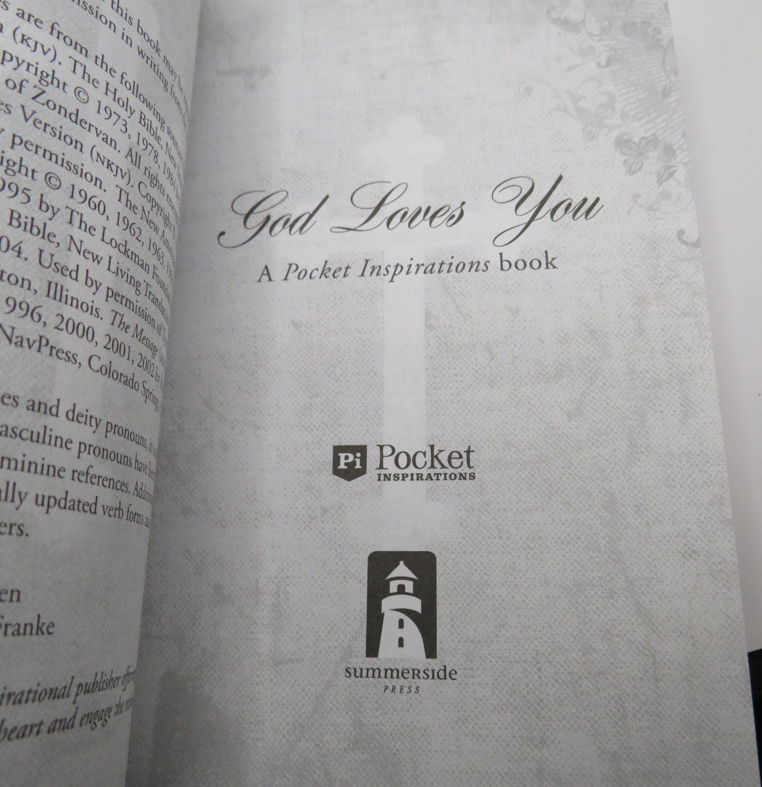 God Loves You by Ellie Claire (2011, Trade Paperback) -Presentation page Used
