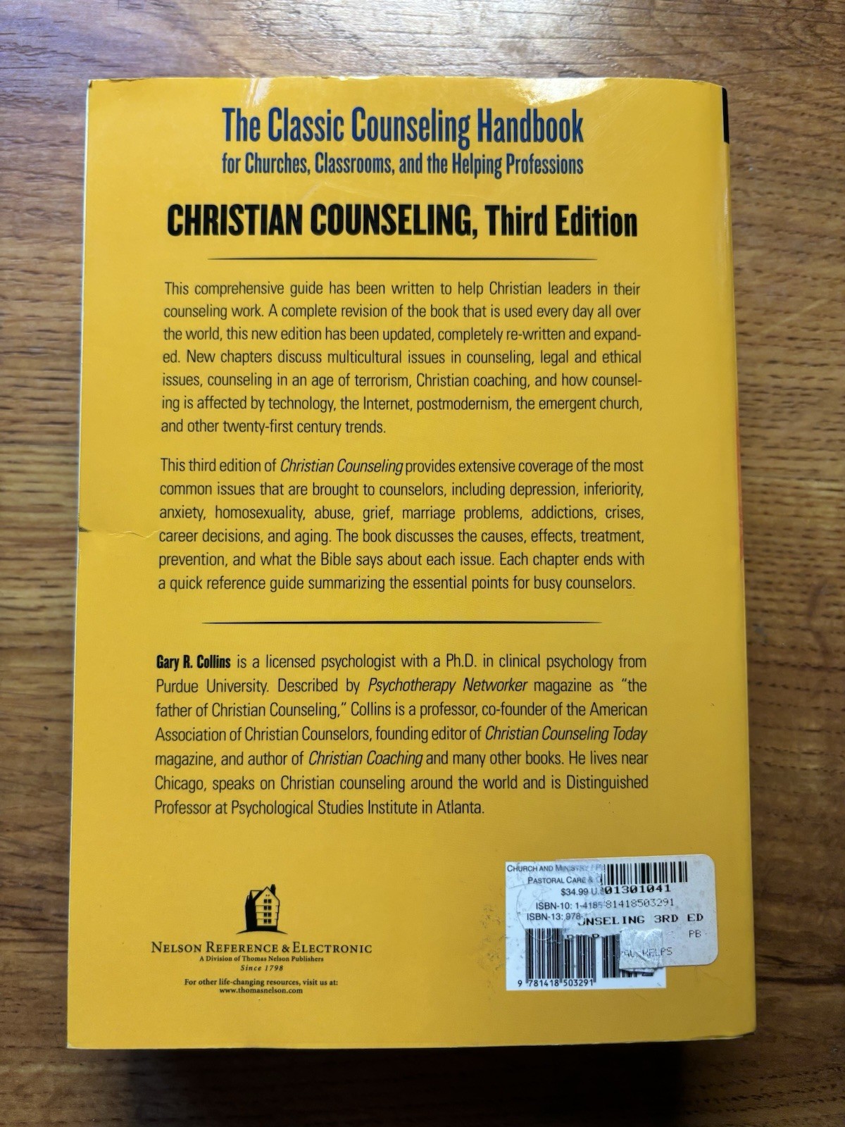 Christian Counseling : A Comprehensive Guide by Gary R. Collins (2007)
