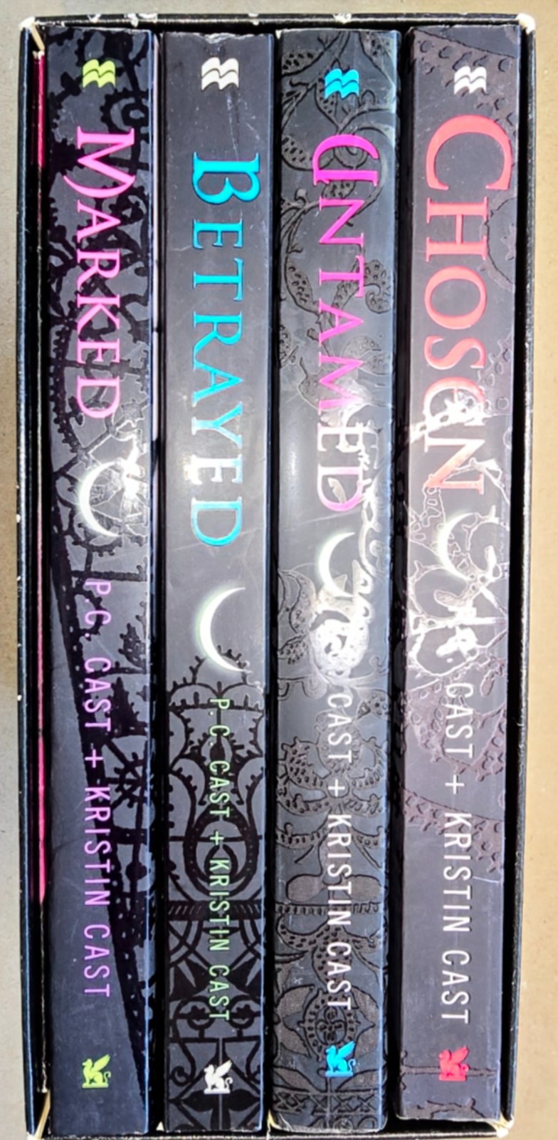HOUSE of NIGHT Paperback Books Boxed Set of 4 With Full Color Poster by P C Cast