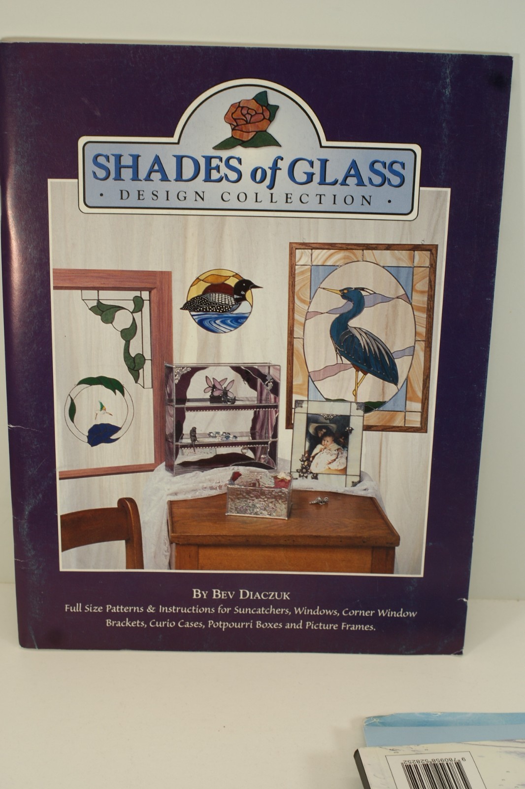 SP15 Lot of 4 Stained Glass Pattern Books, Sea Faeries, Houses, Panels, Etc. PB
