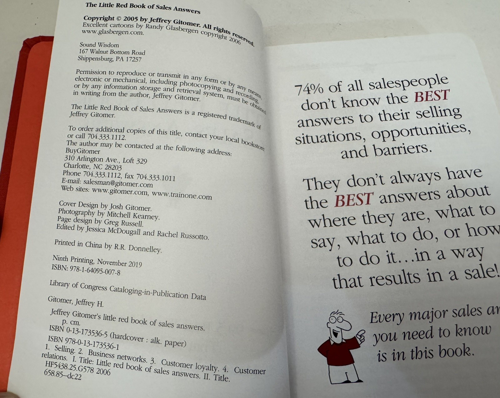 Jeffrey Gitomer’s Little Red Book of Sales Answers: 99.5 Real World Answers