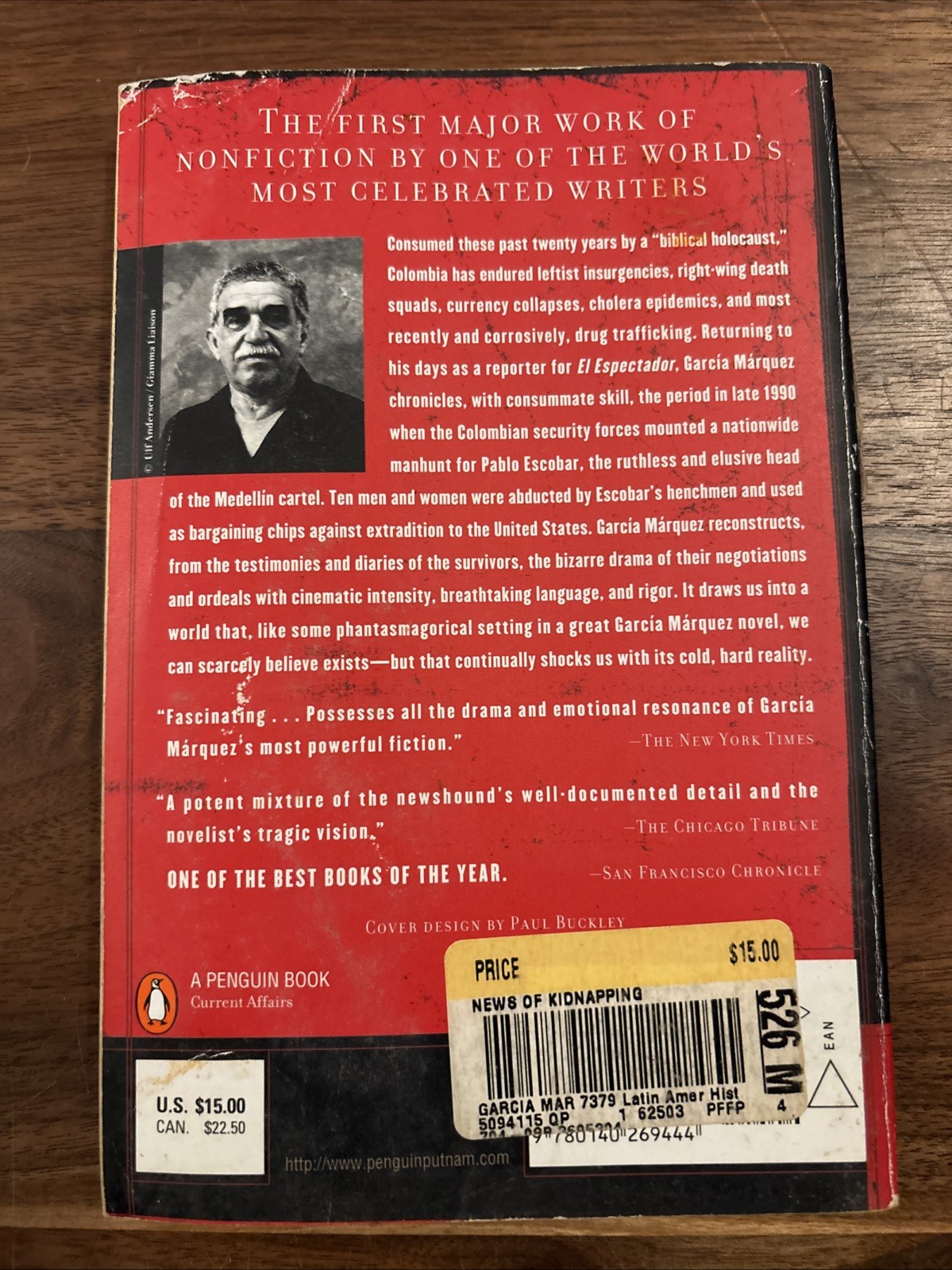 News of a Kidnapping by Gabriel García Márquez (1998, Trade Paperback)