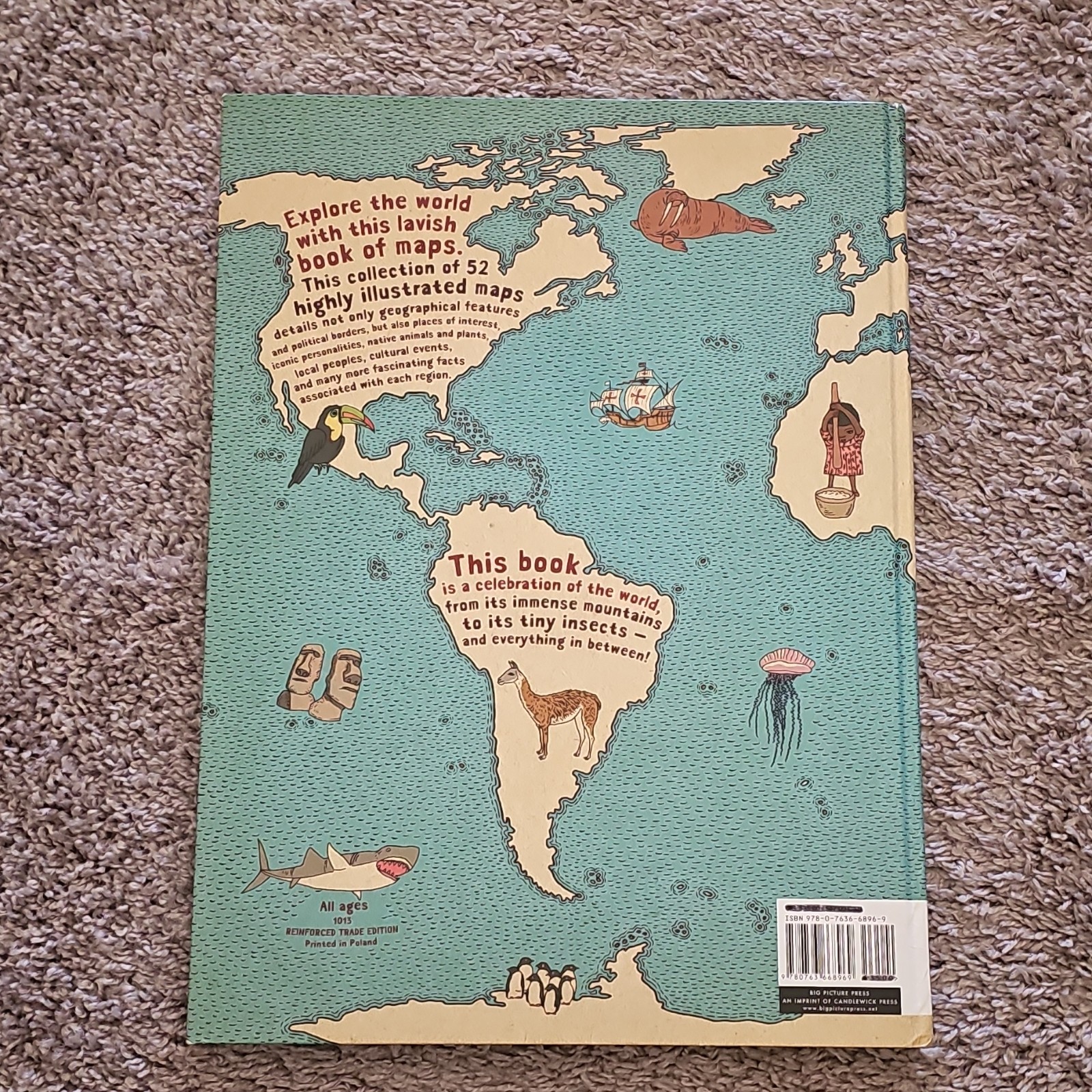 Maps by Aleksandra Mizielinska & Daniel Mizielinski 2013 Hardcover Illustrated