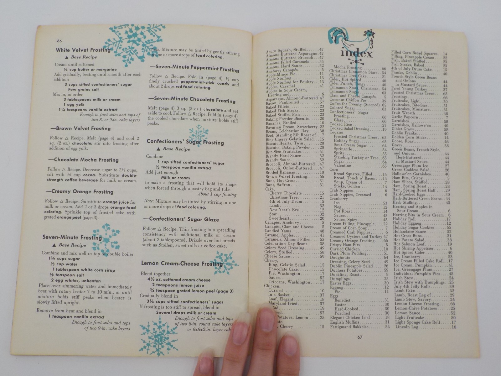 THE HOLIDAY COOKBOOK CULINARY ARTS INSTITUTE 68 PAGES WHITE VELVET FROSTING GUC