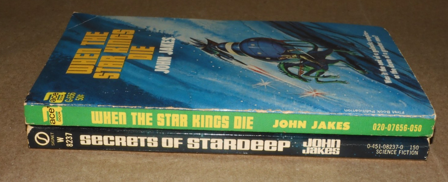 JOHN JAKES Sci-Fi Space Opera Lot 2: SECRETS OF STARDEEP When the Star Kings Die