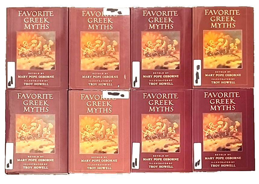 Lot 8 Favorite Greek Myths by Mary Pope Osborne Guided Reading HC DJ Classroom