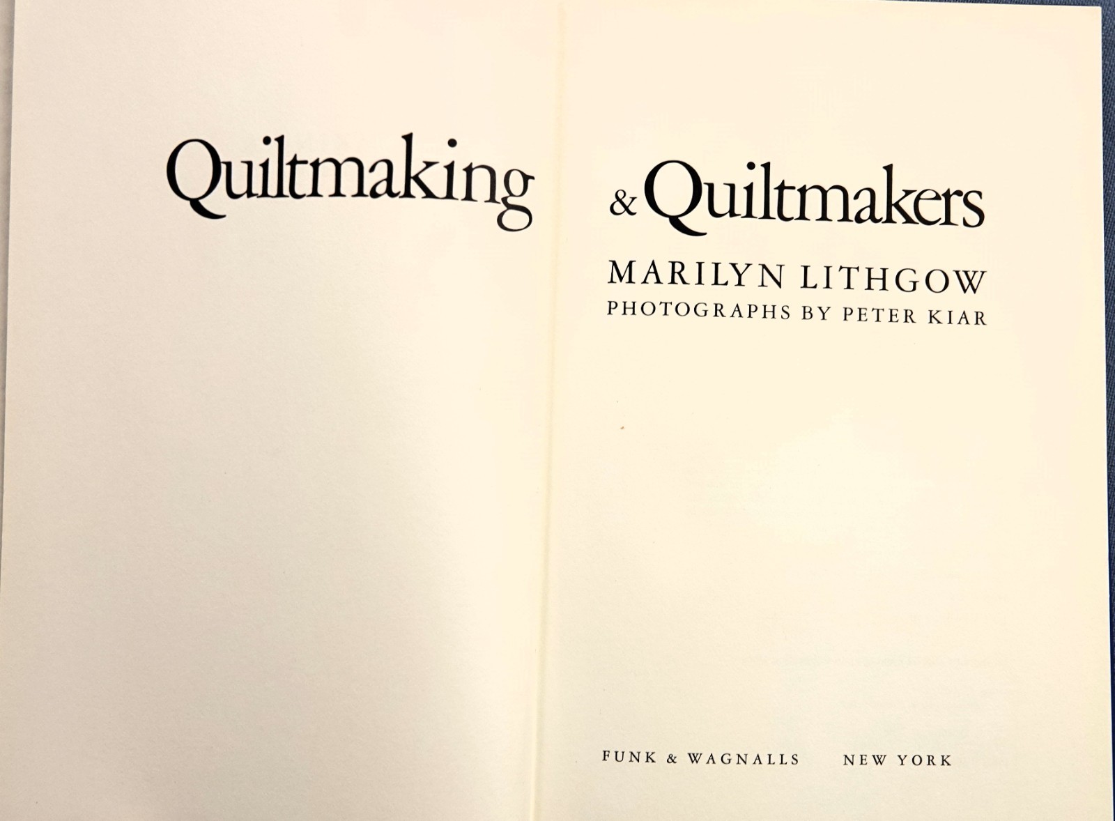Quiltmaking and Quiltmakers by Marilyn Lithgow 1974, hc/dj