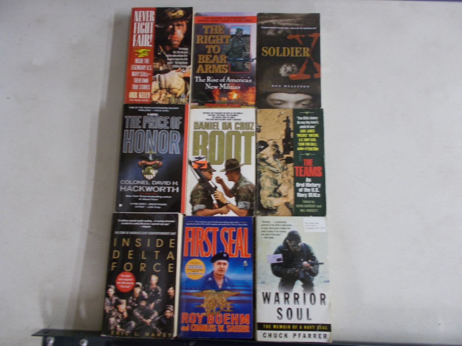 9 SPECIAL FORCES # PB NON-FICTION & FICTION SEALS DELTA SOLDIER WARRIOR TEAMS