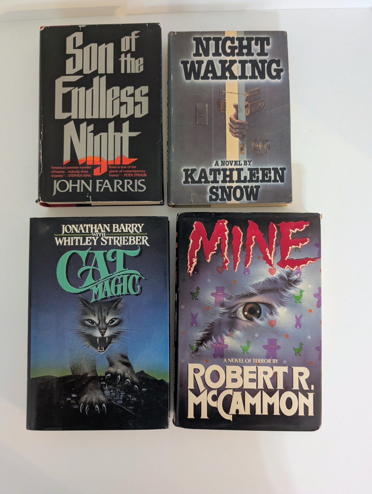 Vintage Horror Thriller HC Book Lot McCammon Whitley Strieber John Farris