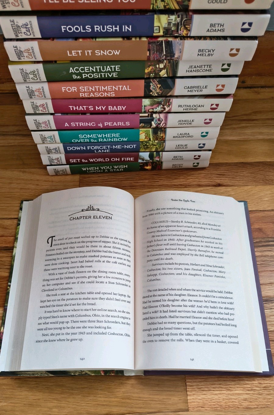 Lot of 15 Whistle Stop Cafe Mysteries Guideposts Christian Cozy Hardcover Set