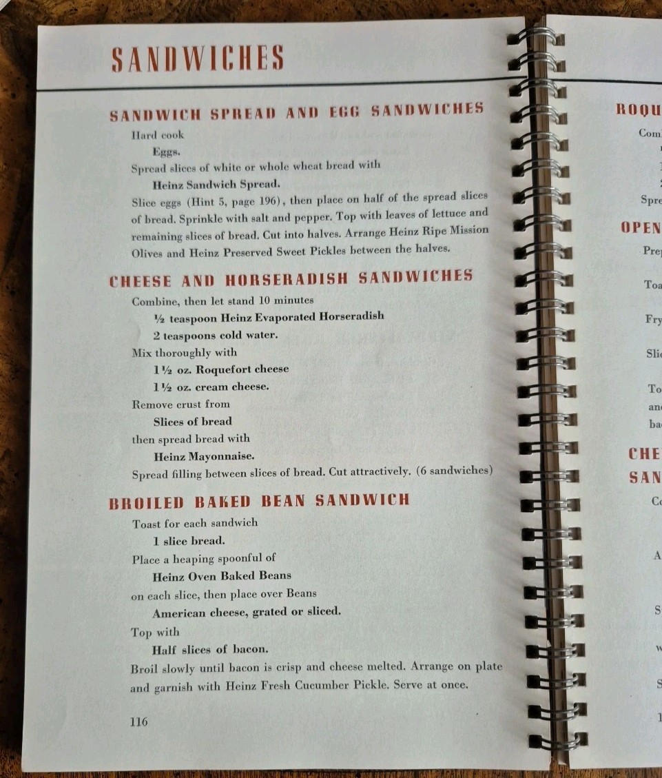 Vintage 1939 Heinz Recipe Book Wartime Cookbook World War 2 WWII 212 Pages