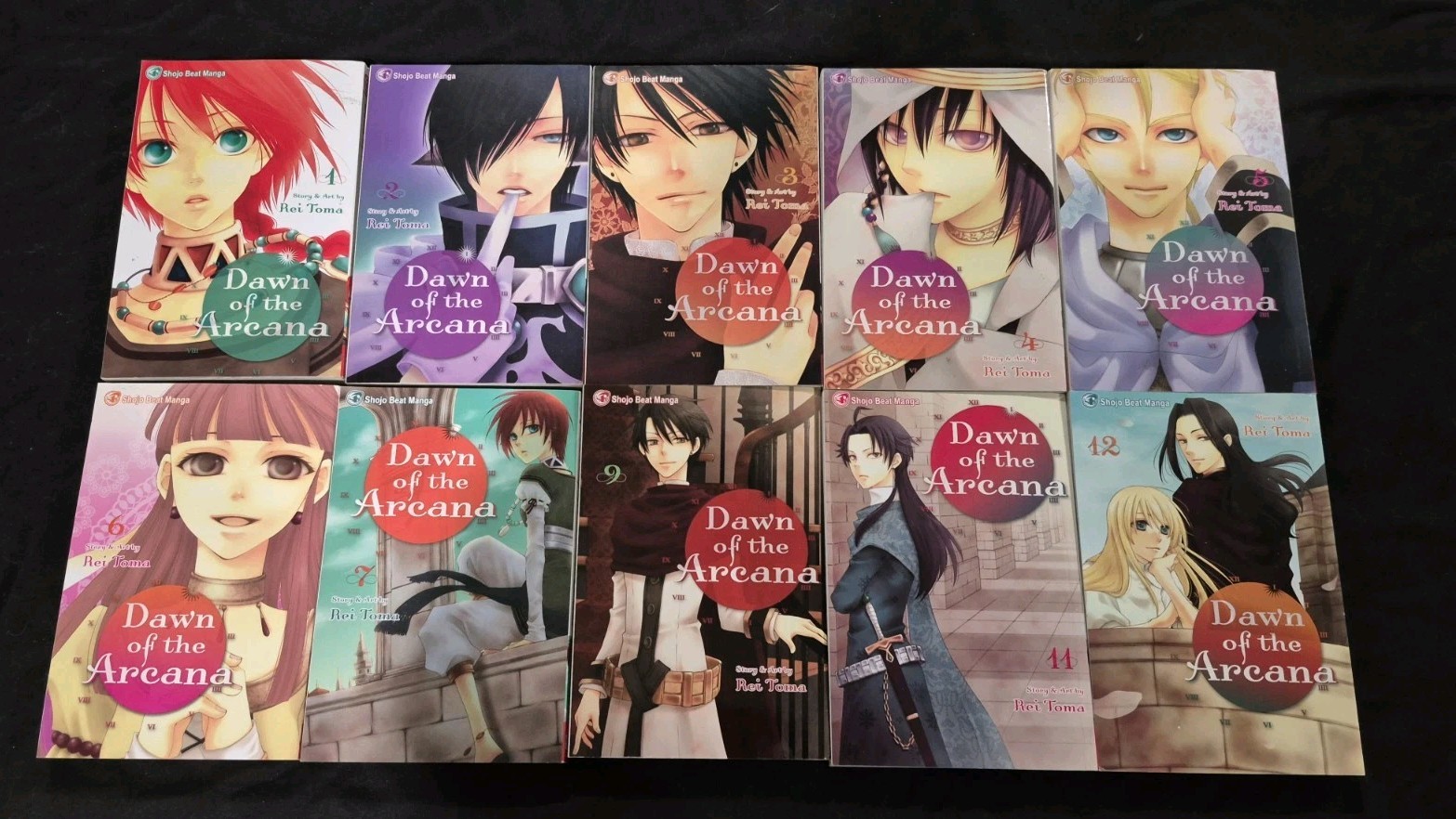 Dawn Of The Arcana English Lot Set Manga 1,2,3,4,5,6,7,9,11,12