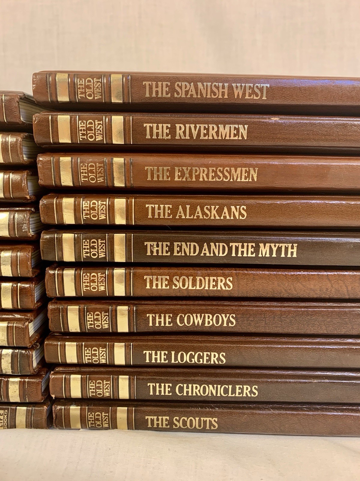Time Life CLASSICS OF THE OLD WEST ~ 20 Book Lot ~ NEAR MINT VG+ ~ Faux Leather